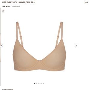 SKIMS UNLINED DEMI BRA